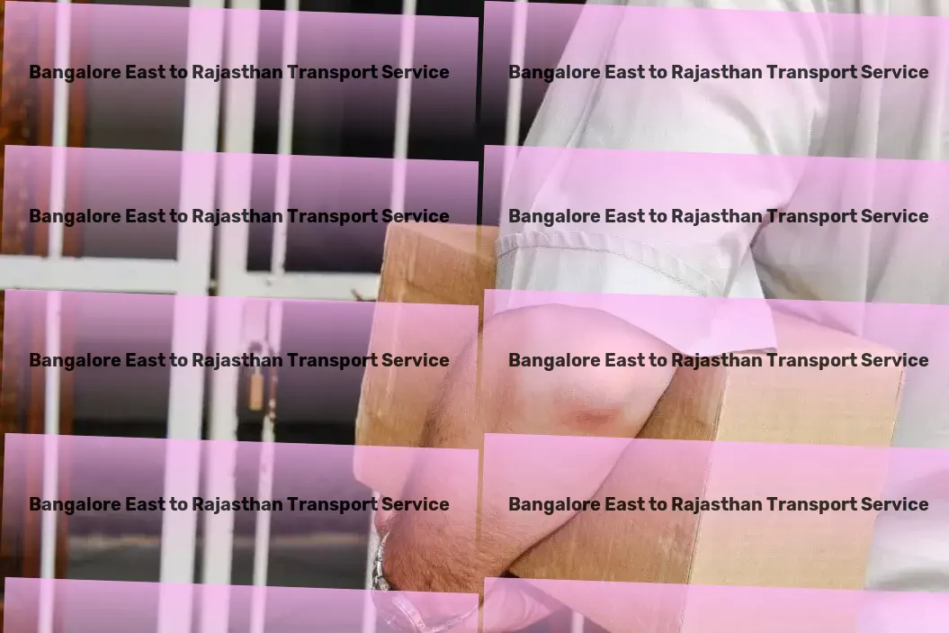 Bangalore East to Rajasthan Transport Full-load goods services