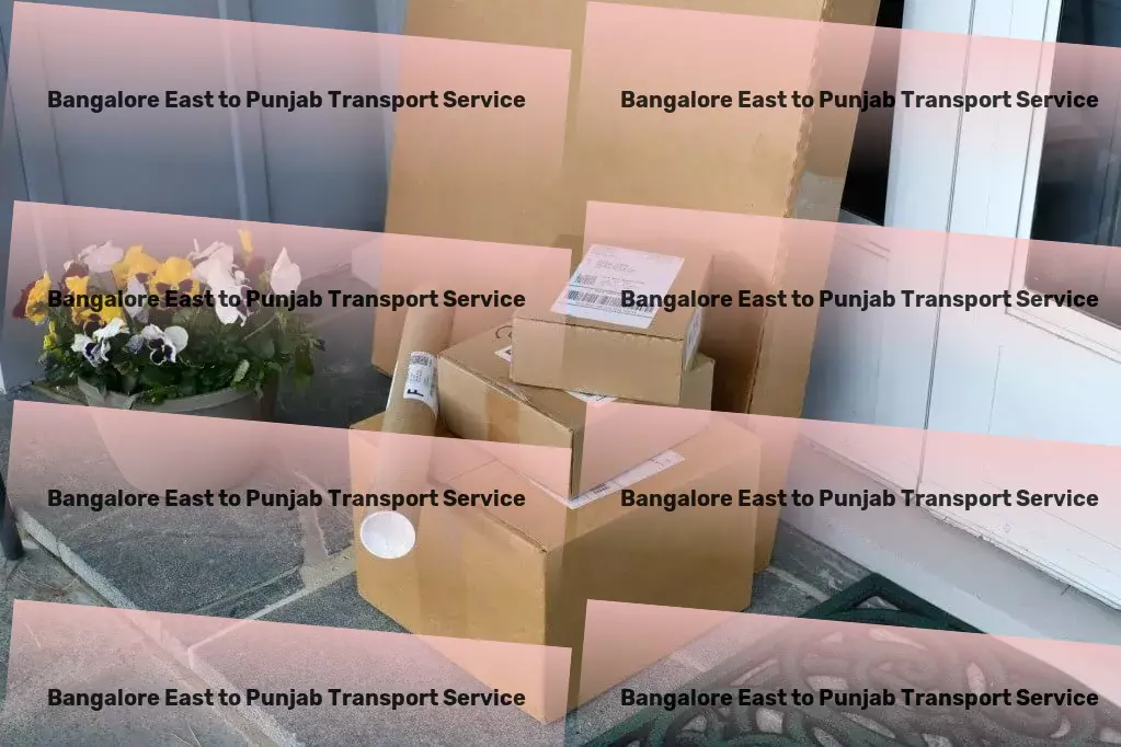 Bangalore East to Punjab Transport Direct door delivery